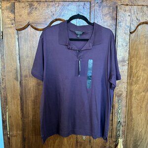 "Banana Republic Luxe Touch Performance Polo in Aubergine - Men's X